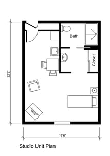 Studio Unit Plan - Maple 340 sq. ft. MC_page-0001